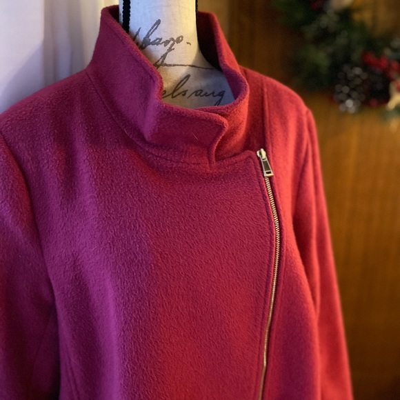 LOFT petite wool moto coat - Picture 5 of 12